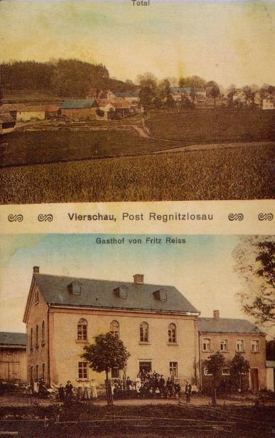 alte  Postkarte aus Vierschau