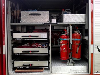 Geräteraum 1 Feuerwehrfahrzeug LF 8