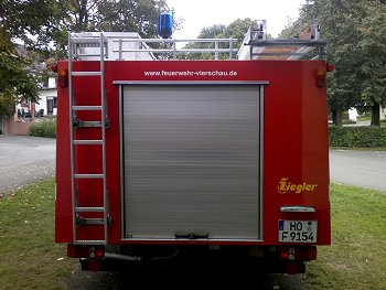 Dachbeladung Feuerwehrfahrzeug LF 8