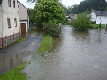 Einsatz bei Hochwasser